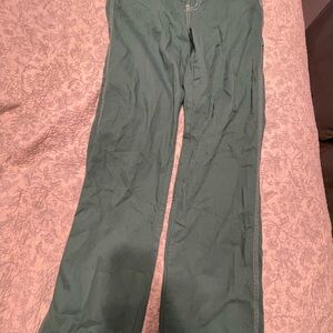 Women's Green Flare Jeans